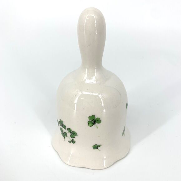 Vintage Liffey Artefacts Ireland Shamrock Pattern Ceramic Bell - Picture 7 of 8